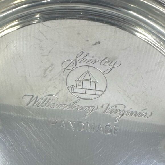 Vintage Handmade Shirley Williamsburg Virginia Pewter Bowl - Picture 3 of 4